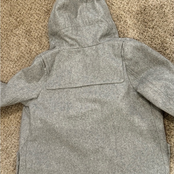 Wool Coat Zanerobe Scandi Girl Gray Toggle Duffle Coat Jacket Winter Cottage 8 - Picture 8 of 11